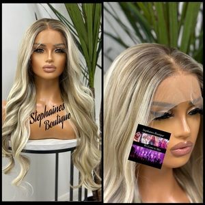 Human Hair Blended Lace Front Wig